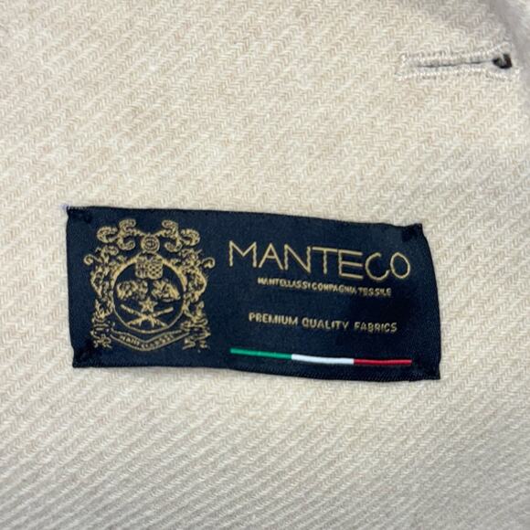 Zara Wool Blend Double Breasted Classic Straight Cut Beige Coat Small - Picture 8 of 12